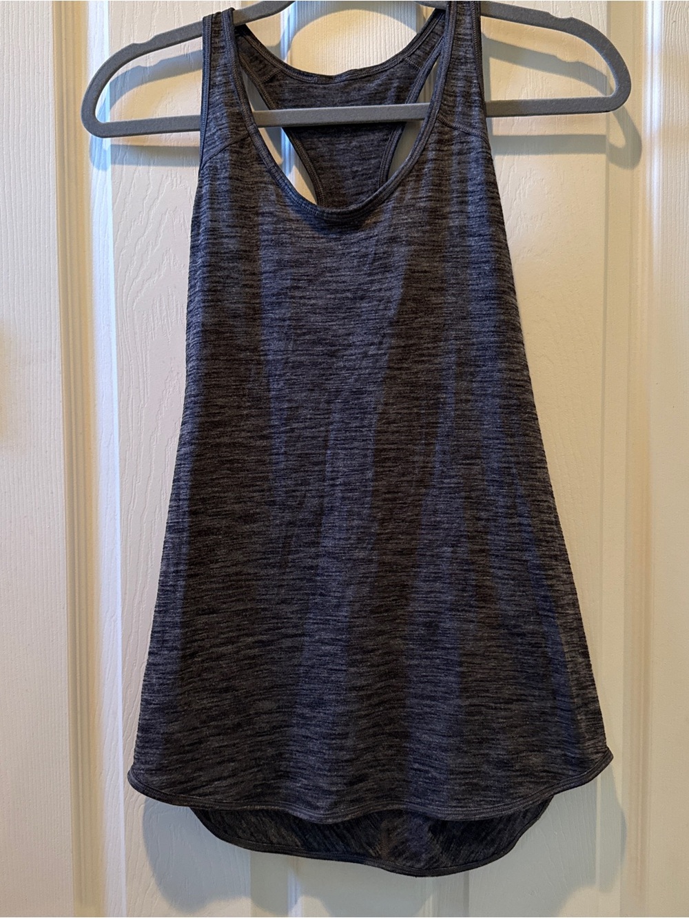 Lululemon | Women's Heather Charcoal Racerback Tank Top | Size L